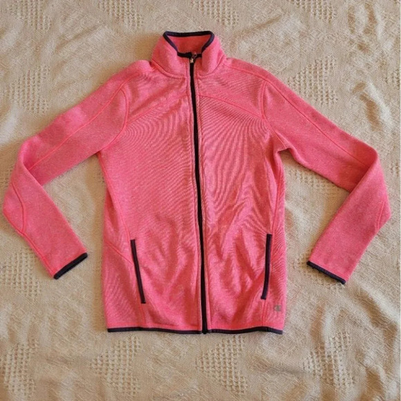 Columbia Pink and Grey Fleece Zip up - Picture 2 of 12